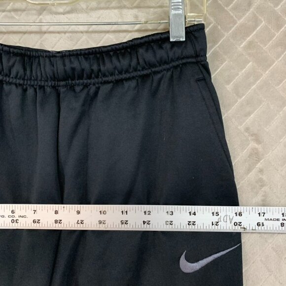 Nike Mens S Pants Black Dri-Fit Slim Straight Athleisure Running Swoosh Logo - Picture 7 of 16